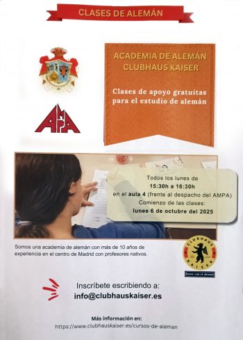 Cartel - Clases de alemán