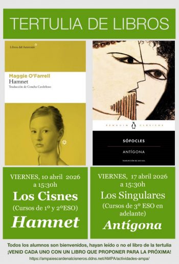 Cartel - Tertulia de libros
